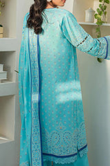 Zellbury Unstitched 3 Piece Digital Printed & Emb Lawn Vol-03 Collection'2024-WU-198