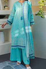 Zellbury Unstitched 3 Piece Digital Printed & Emb Lawn Vol-03 Collection'2024-WU-198