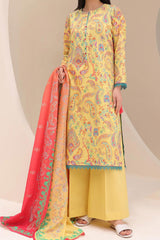 Zellbury Unstitched 3 Piece Digital Printed & Emb Lawn Vol-03 Collection'2024-WU-209