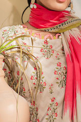 Zellbury Unstitched 3 Piece Digital Printed & Emb Lawn Vol-03 Collection'2024-WU-222