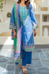 Zellbury Unstitched 3 Piece Digital Printed & Emb Lawn Vol-03 Collection'2024-WU-248