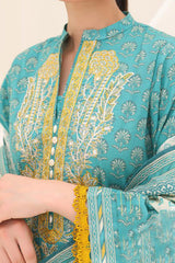 Zellbury Unstitched 3 Piece Digital Printed & Emb Lawn Vol-03 Collection'2024-WU-253