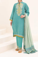 Zellbury Unstitched 3 Piece Digital Printed & Emb Lawn Vol-03 Collection'2024-WU-253