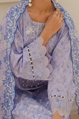 Zellbury Unstitched 3 Piece Digital Printed Lawn Collection'2024-WU-257