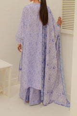 Zellbury Unstitched 3 Piece Digital Printed Lawn Collection'2024-WU-257