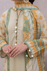 Zellbury Unstitched 2 Piece Digital Printed Lawn Collection'2024-WU-615
