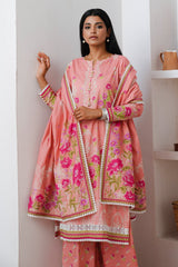 Zellbury Unstitched 3 Piece Digital Printed & Embroidered Cambric Collection'2024-WU-059