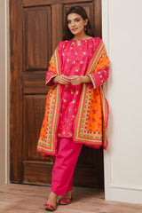 Zellbury Unstitched 3 Piece Digital Printed & Embroidered Cambric Collection'2024-WU-130