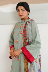 Zellbury Unstitched 3 Piece Digital Printed & Embroidered Cambric Collection'2024-WU-149