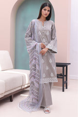 Zellbury Unstitched 3 Piece Digital Printed & Embroidered Cambric Collection'2024-WU-601