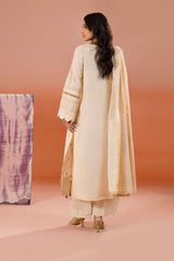 Zellbury Unstitched 3 Piece Dyed Cotton Suit-WUC-0057