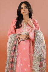 Zellbury Unstitched 3 Piece Dyed Cotton Suit-WUC-0058