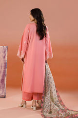 Zellbury Unstitched 3 Piece Dyed Cotton Suit-WUC-0058