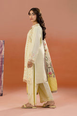 Zellbury Unstitched 3 Piece Dyed Cotton Suit-WUC-0061