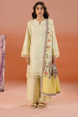 Zellbury Unstitched 3 Piece Dyed Cotton Suit-WUC-0061