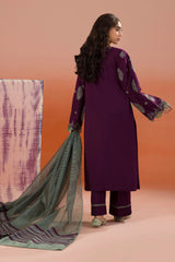 Zellbury Unstitched 3 Piece Dyed Cotton Suit-WUC-0066