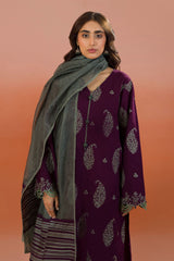 Zellbury Unstitched 3 Piece Dyed Cotton Suit-WUC-0066