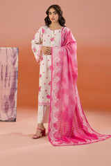 Zellbury Unstitched 3 Piece Dyed Cotton Suit-WUC-0067