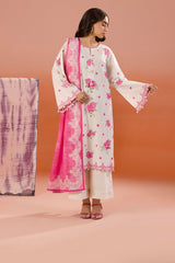 Zellbury Unstitched 3 Piece Dyed Cotton Suit-WUC-0067