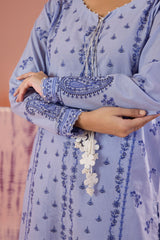 Zellbury Unstitched 3 Piece Dyed Cotton Suit-WUC-0068