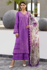 Zellbury Unstitched 3 Piece Chikankari Cotton Vol-04 Suit-WUC-0077