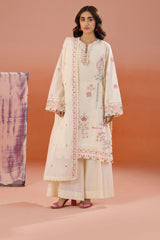 Zellbury Unstitched 3 Piece Dyed Cotton Suit-WUC-0211