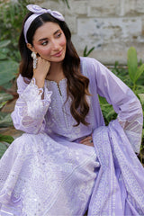 Zellbury Unstitched 3 Piece Chikankari Cotton Suit-WUC25E34019