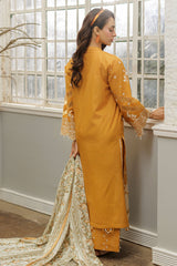 Zellbury Unstitched 3 Piece Chikankari Cotton Suit-WUC25E34032
