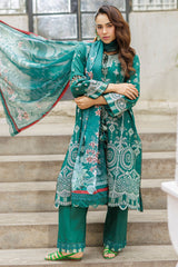 Zellbury Unstitched 3 Piece Chikankari Cotton Suit-WUC25E34034