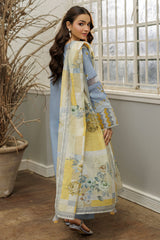 Zellbury Unstitched 3 Piece Chikankari Cotton Suit-WUC25E34041