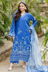 Zellbury Unstitched 3 Piece Chikankari Cotton Suit-WUC25E34043