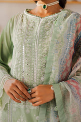 Zellbury Unstitched 3 Piece Chikankari Vol-02 Suit-WUS-0812