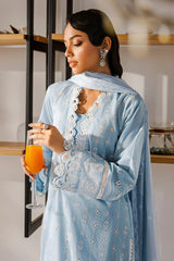 Zellbury Unstitched 3 Piece Chikankari Vol-02 Suit-WUS-0814