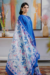 Zellbury Unstitched 3 Piece Chikankari Vol-02 Suit-WUS-0815