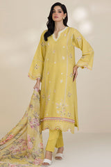 Zellbury Unstitched 3 Piece Lawn Suit-WUS-30599