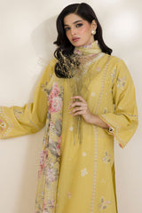 Zellbury Unstitched 3 Piece Lawn Suit-WUS-30599
