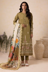 Zellbury Unstitched 3 Piece Lawn Suit-WUS-30604