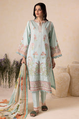 Zellbury Unstitched 3 Piece Lawn Suit-WUS-30612