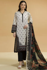Zellbury Unstitched 2 Piece Lawn Suit-WUS-25705