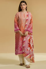 Zellbury Unstitched 2 Piece Lawn Suit-WUS-25707