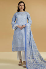 Zellbury Unstitched 2 Piece Lawn Suit-WUS-25710