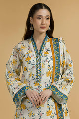 Zellbury Unstitched 2 Piece Lawn Suit-WUS-25719