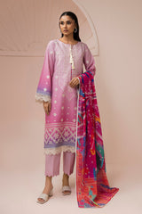 Zellbury Unstitched 3 Piece Lawn Vol-07 Suit-WUS26E30443