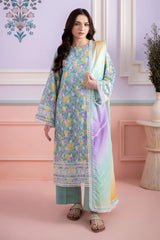 Zellbury Unstitched 3 Piece Lawn Vol-03 Suit-WUS26E30569