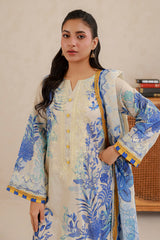 Zellbury Unstitched 3 Piece Lawn Vol-06 Suit-WUS26E30705