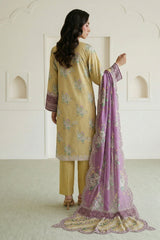 Zellbury Unstitched 3 Piece Lawn Vol-07 Suit-WUS26E30709