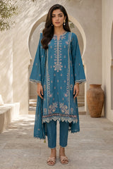 Zellbury Unstitched 3 Piece Lawn Vol-07 Suit-WUS26E30905