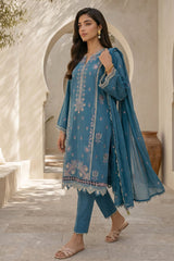 Zellbury Unstitched 3 Piece Lawn Vol-07 Suit-WUS26E30905