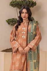 Zellbury Unstitched 2 Piece Lawn Vol-07 Suit-WUS26X20597