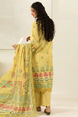 Zellbury Unstitched 3 Piece Digital Printed Lawn Suit-WUS26X30413
